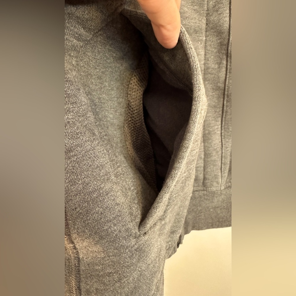 Lululemon West Coast Heavy Zip Up Hoodie Heathered Dark Slate Gray Men’s Medium - Picture 11 of 16